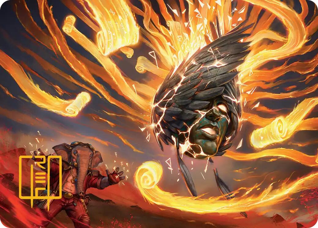 Flashback Art Card (Gold-Stamped Signature) [Secrets of Strixhaven Art Series] | Black Swamp Games