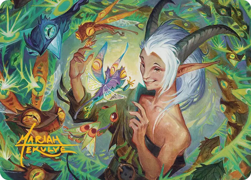 Lumaret's Favor Art Card (Gold-Stamped Signature) [Secrets of Strixhaven Art Series] | Black Swamp Games