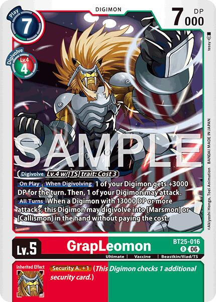 GrapLeomon [BT25-016] [Dual Revolution] | Black Swamp Games