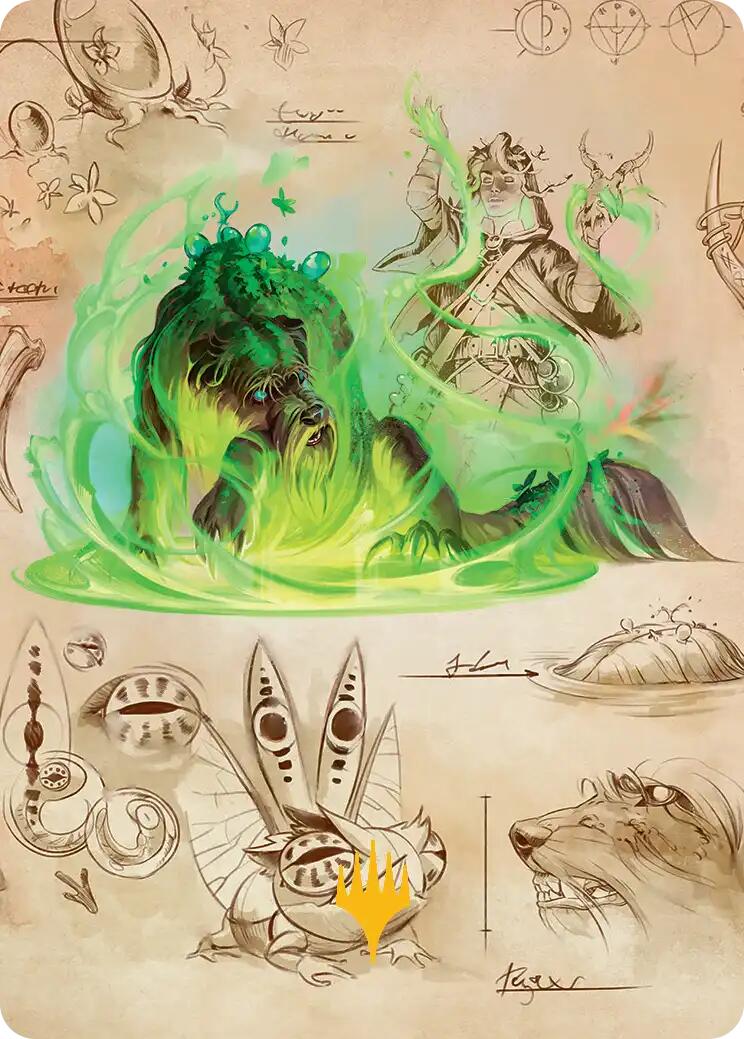 Germination Practicum Art Card (Gold-Stamped Planeswalker Symbol) [Secrets of Strixhaven Art Series] | Black Swamp Games