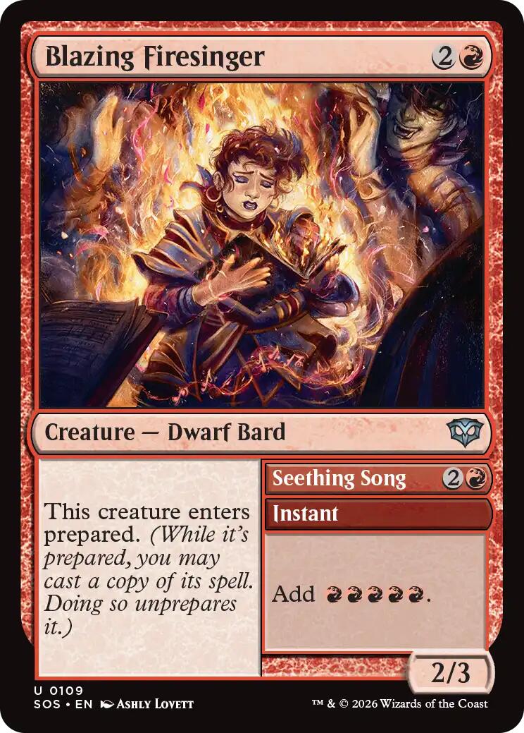 Blazing Firesinger [Secrets of Strixhaven] | Black Swamp Games