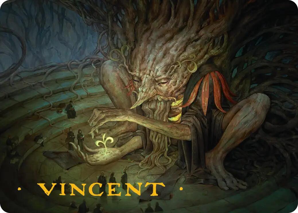 Old-Growth Educator Art Card (Gold-Stamped Signature) [Secrets of Strixhaven Art Series] | Black Swamp Games