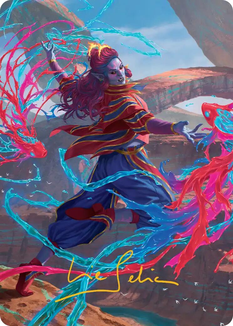 Rootha, Mastering the Moment Art Card (Gold-Stamped Signature) [Secrets of Strixhaven Art Series] | Black Swamp Games