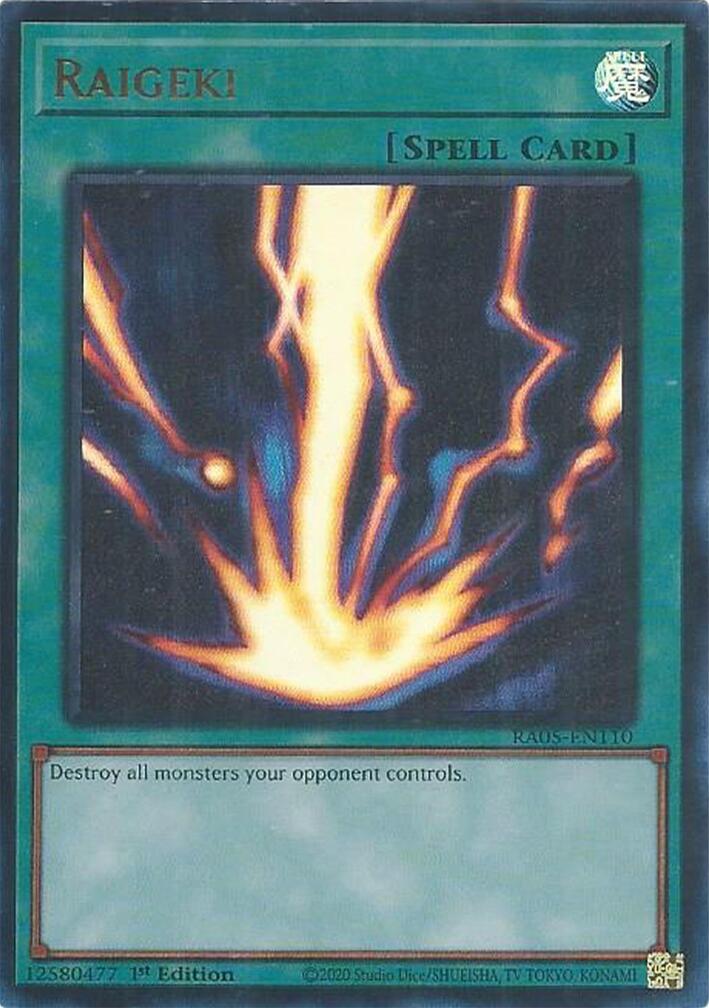 Raigeki (Ultra Rare) [RA05-EN110] Ultra Rare | Black Swamp Games