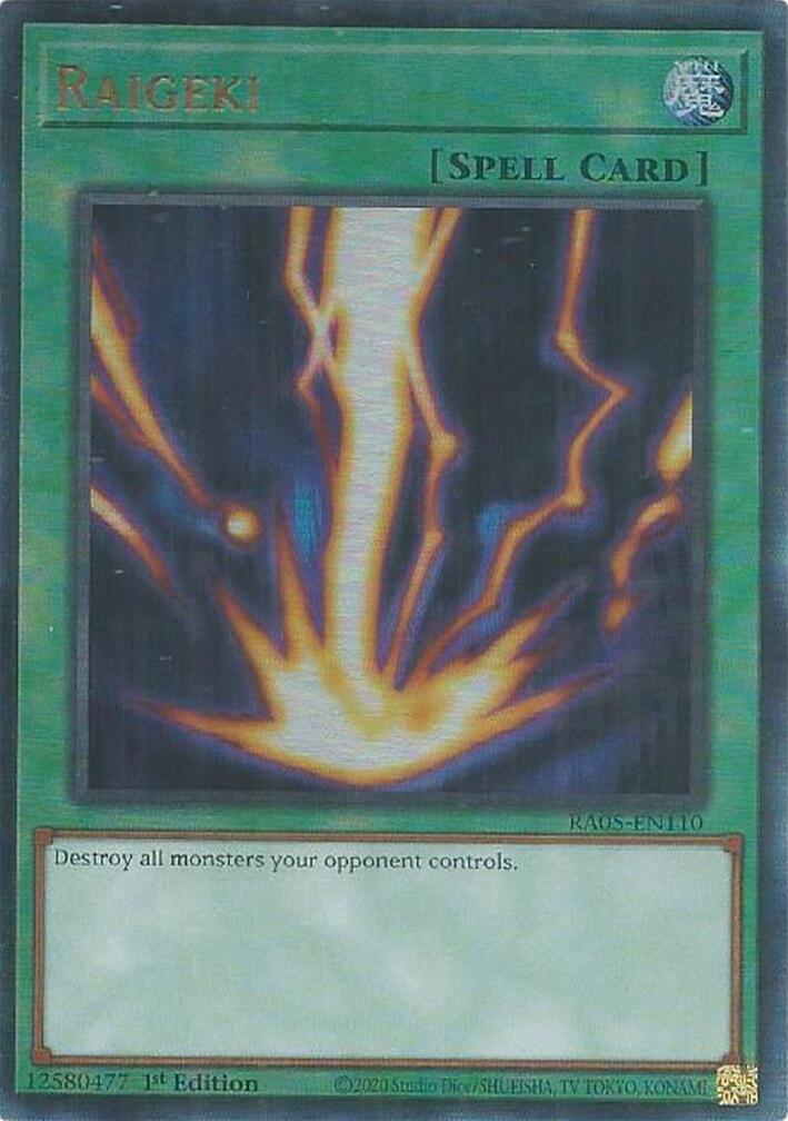 Raigeki (Ultimate Rare) [RA05-EN110] Ultimate Rare | Black Swamp Games