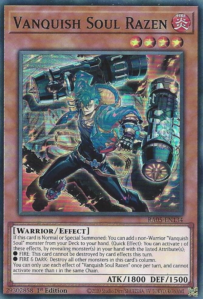 Vanquish Soul Razen [RA05-EN134] Super Rare | Black Swamp Games