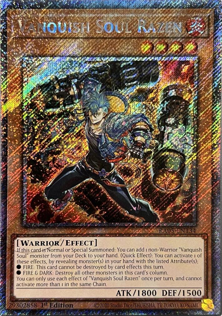 Vanquish Soul Razen (Platinum Secret Rare) [RA05-EN134] Platinum Secret Rare | Black Swamp Games