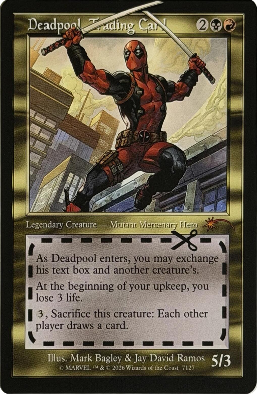 Deadpool, Trading Card (7127) [Secret Lair Drop Series] | Black Swamp Games