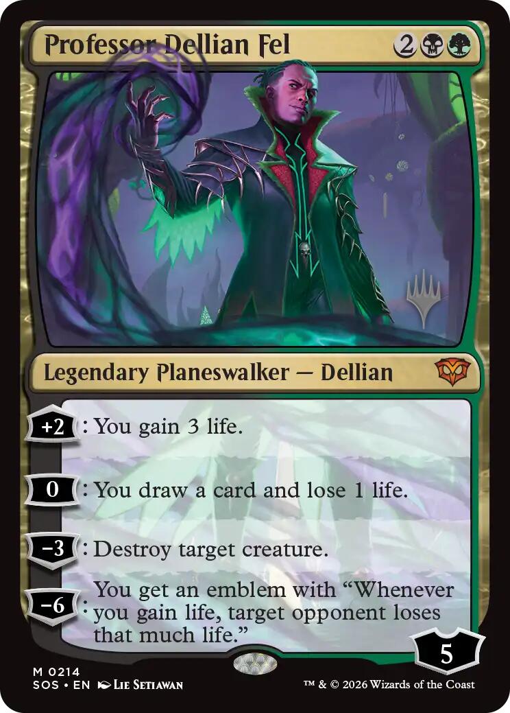 Professor Dellian Fel [Secrets of Strixhaven Promos] | Black Swamp Games