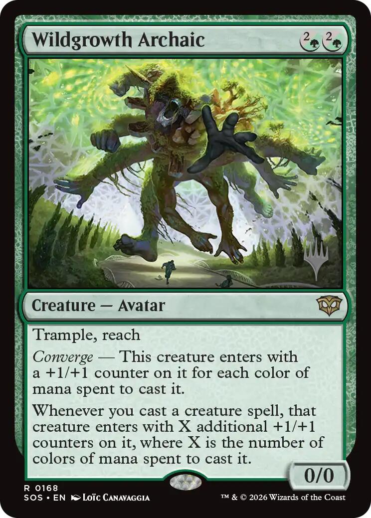 Wildgrowth Archaic [Secrets of Strixhaven Promos] | Black Swamp Games