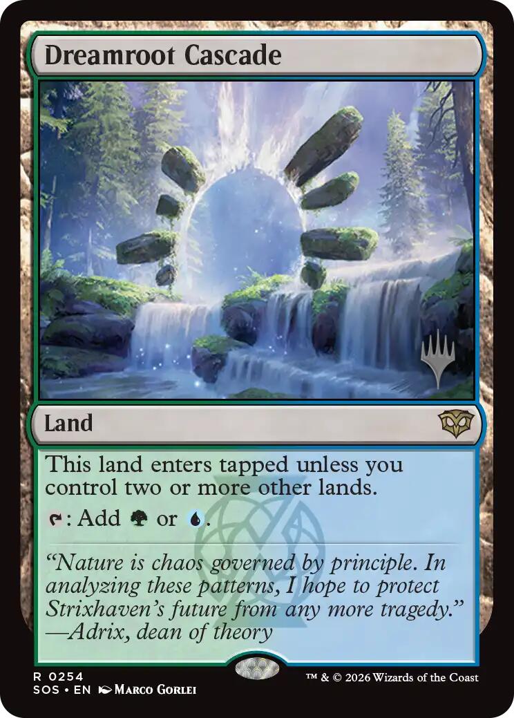 Dreamroot Cascade [Secrets of Strixhaven Promos] | Black Swamp Games