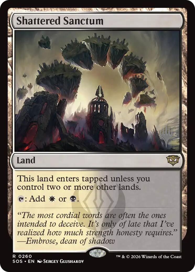 Shattered Sanctum [Secrets of Strixhaven Promos] | Black Swamp Games