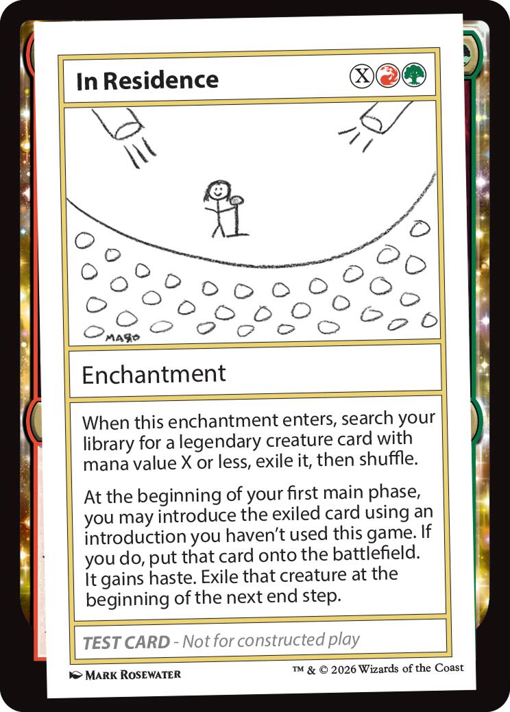 In Residence [Mystery Booster Playtest Cards] | Black Swamp Games