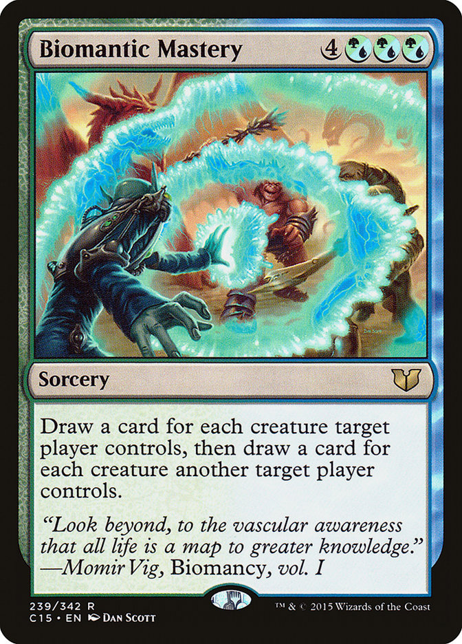 Biomantic Mastery [Commander 2015] | Black Swamp Games