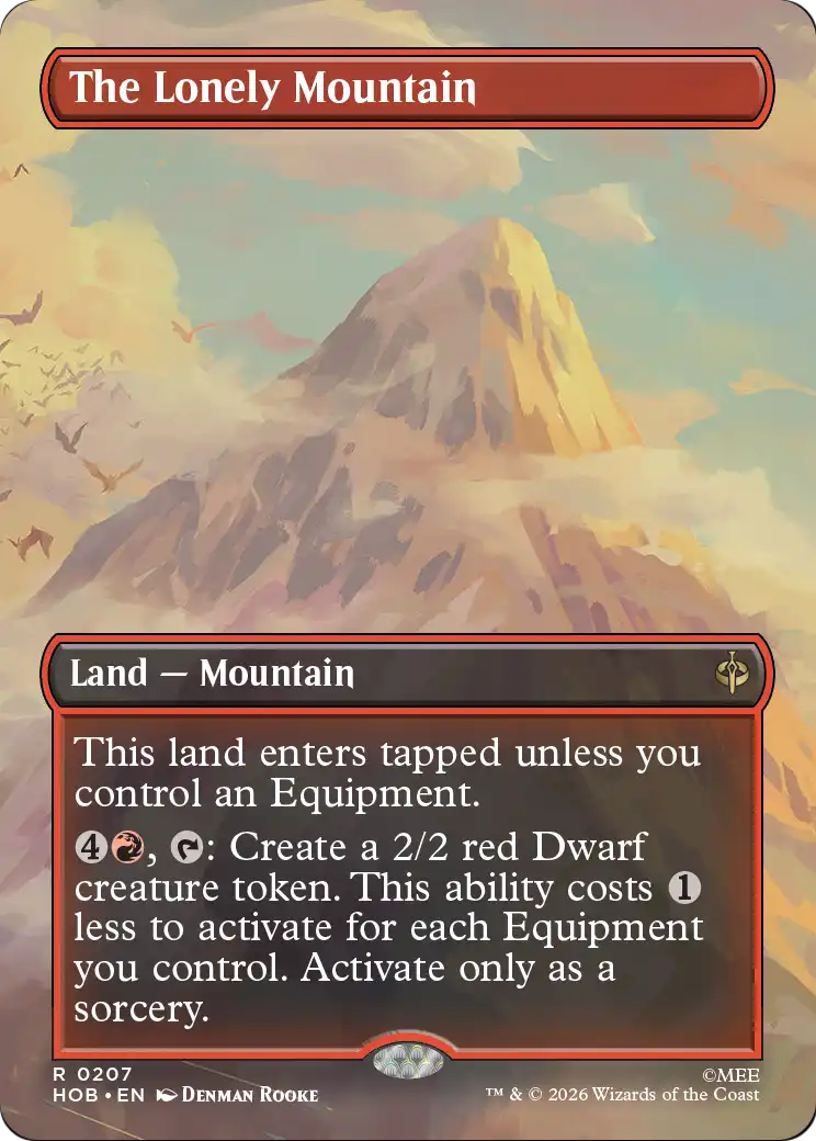 The Lonely Mountain (Borderless) (0207) [The Hobbit] | Black Swamp Games