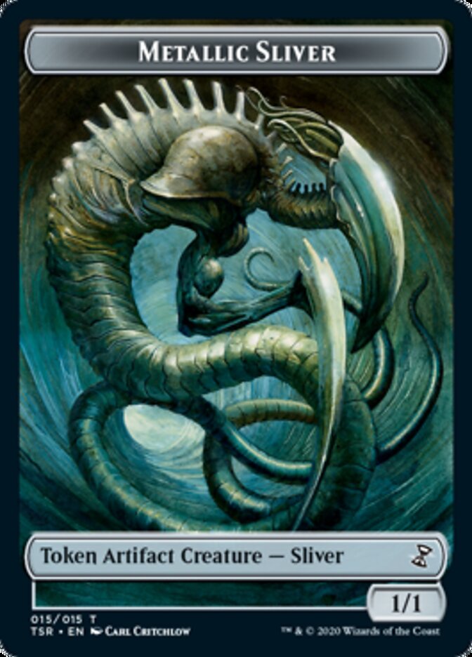 Metallic Sliver Token [Time Spiral Remastered Tokens] | Black Swamp Games