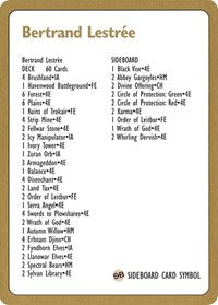 1996 Bertrand Lestree Decklist Card [World Championship Decks] | Black Swamp Games