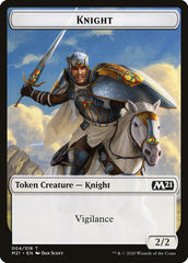 Goblin Wizard // Knight Double-Sided Token [Core Set 2021 Tokens] | Black Swamp Games