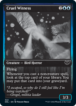 Cruel Witness [Innistrad: Double Feature] | Black Swamp Games