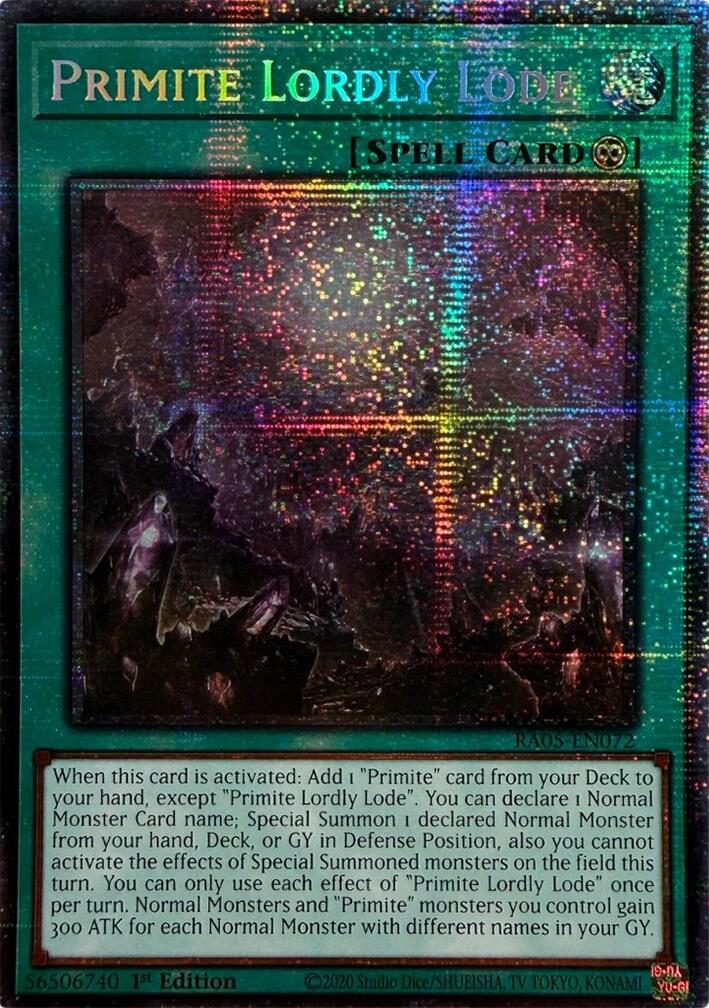 Primite Lordly Lode (Starlight Rare) [RA05-EN072] Starlight Rare | Black Swamp Games