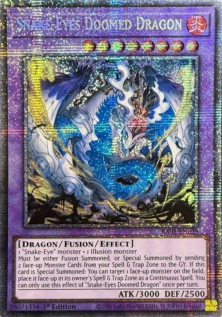 Snake-Eyes Doomed Dragon (Starlight Rare) [RA05-EN039] Starlight Rare | Black Swamp Games