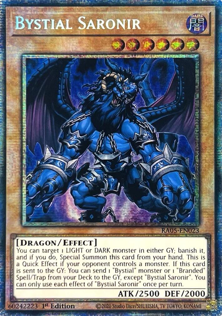 Bystial Saronir (Starlight Rare) [RA05-EN023] Starlight Rare | Black Swamp Games