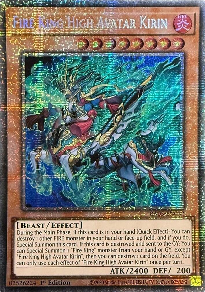 Fire King High Avatar Kirin (Starlight Rare) [RA05-EN032] Starlight Rare | Black Swamp Games