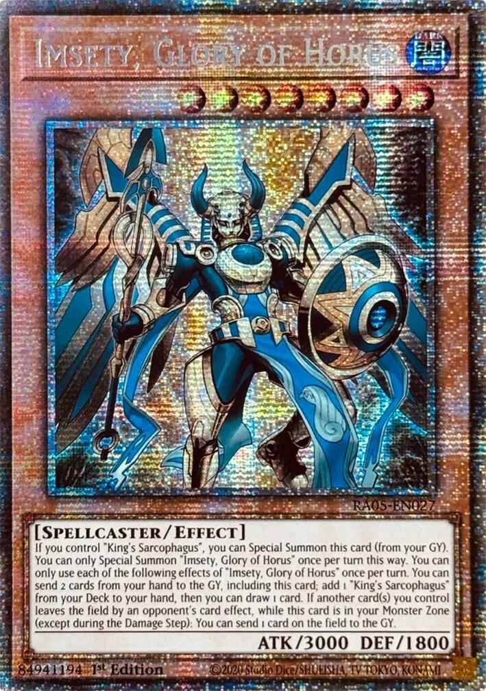 Imsety, Glory of Horus (Starlight Rare) [RA05-EN027] Starlight Rare | Black Swamp Games