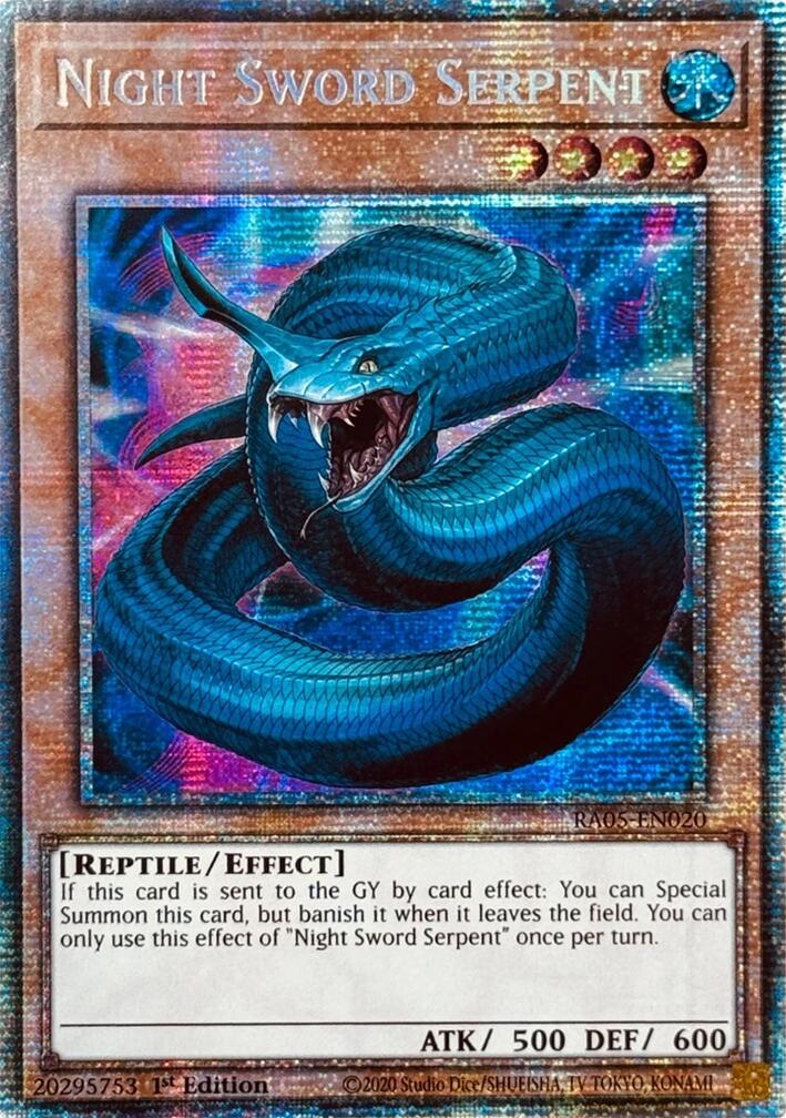 Night Sword Serpent (Starlight Rare) [RA05-EN020] Starlight Rare | Black Swamp Games
