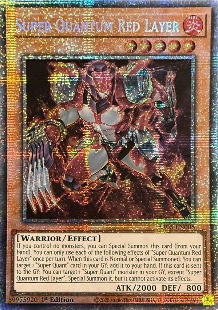 Super Quantum Red Layer (Starlight Rare) [RA05-EN008] Starlight Rare | Black Swamp Games