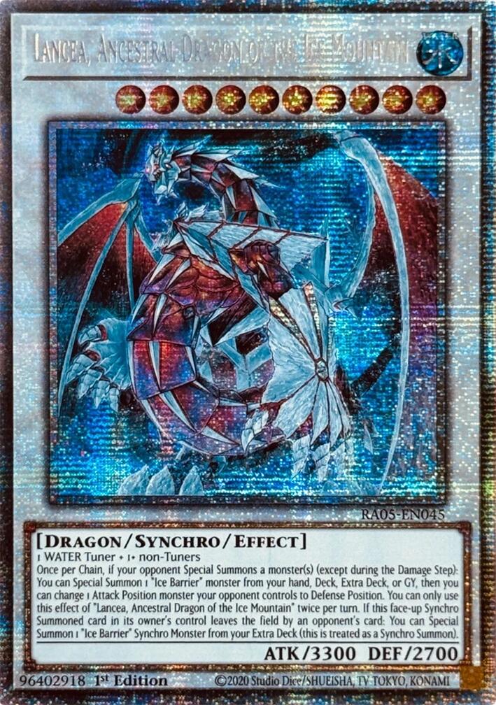 Lancea, Ancestral Dragon of the Ice Mountain (Starlight Rare) [RA05-EN045] Starlight Rare | Black Swamp Games