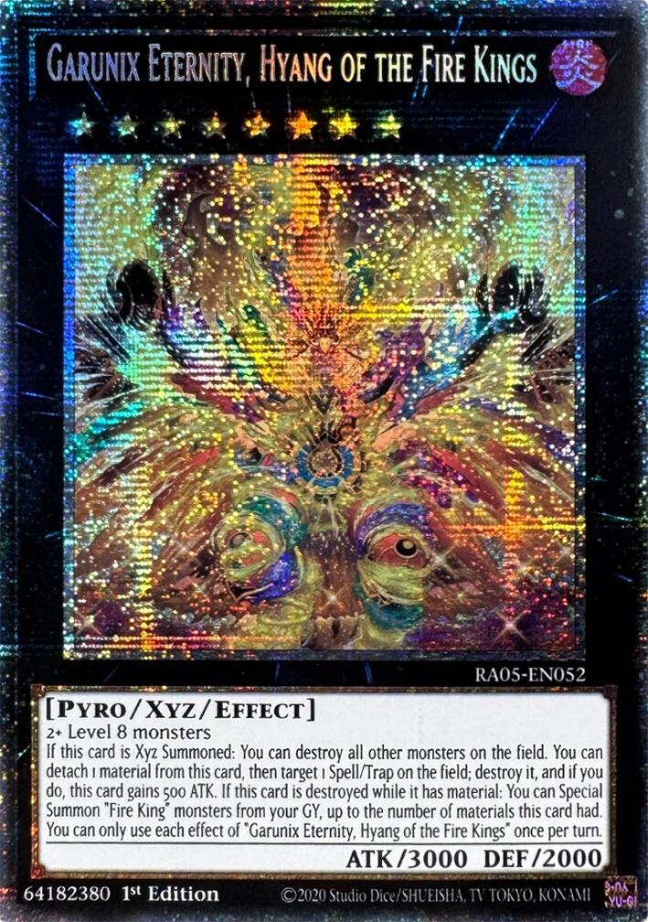 Garunix Eternity, Hyang of the Fire Kings (Starlight Rare) [RA05-EN052] Starlight Rare | Black Swamp Games