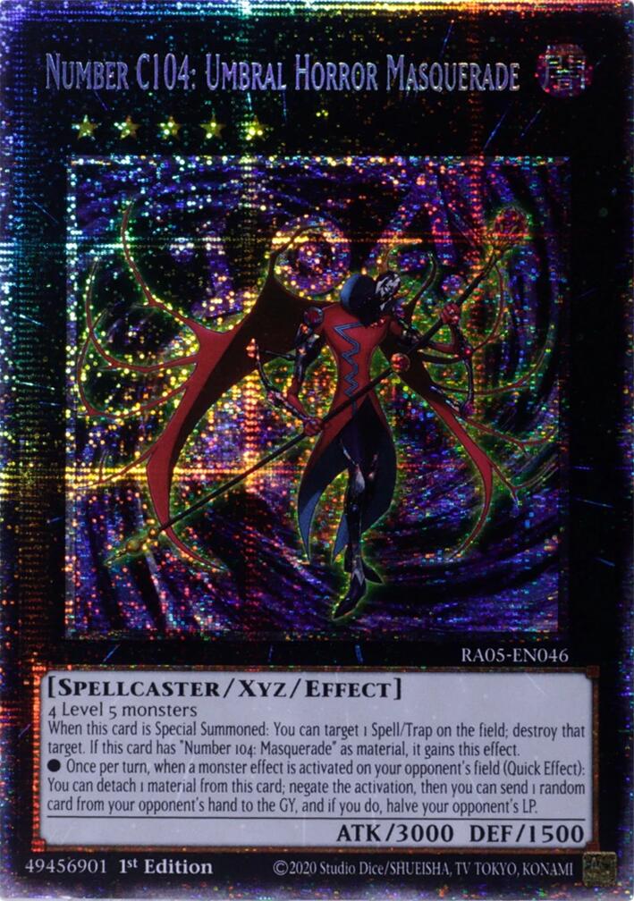 Number C104: Umbral Horror Masquerade (Starlight Rare) [RA05-EN046] Starlight Rare | Black Swamp Games