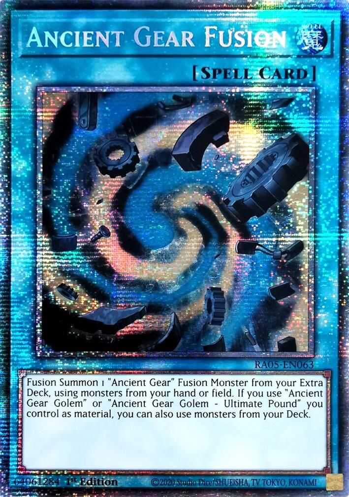 Ancient Gear Fusion (Starlight Rare) [RA05-EN063] Starlight Rare | Black Swamp Games