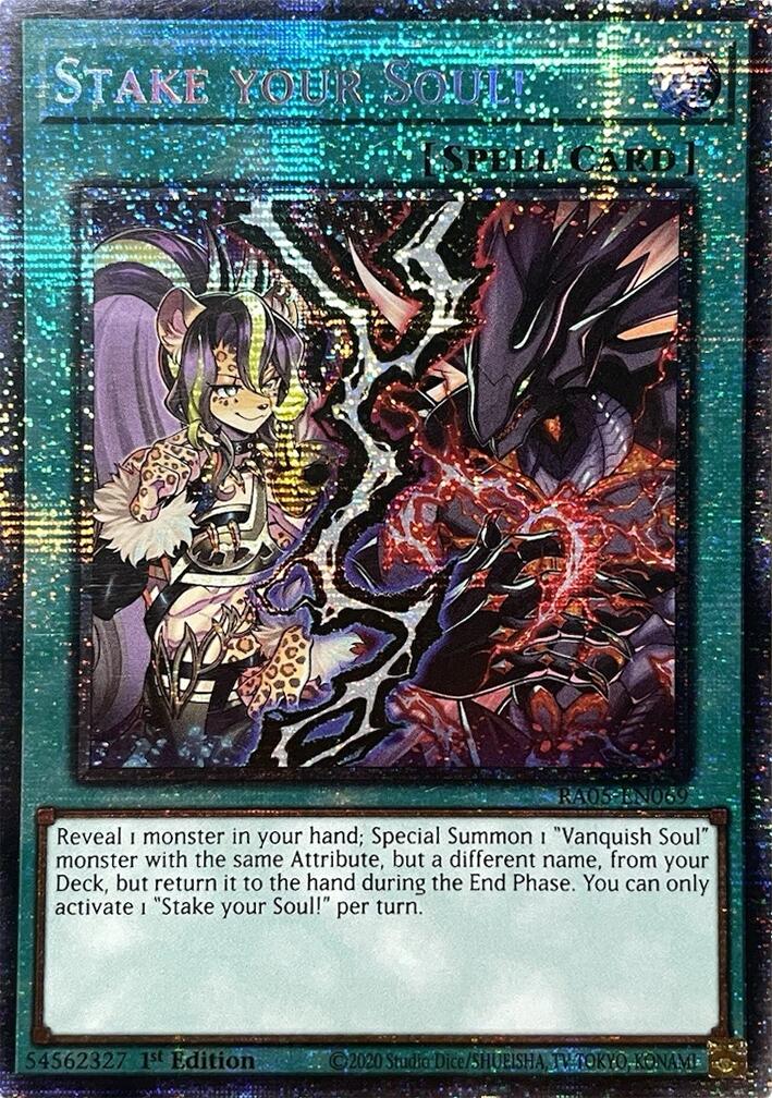 Stake your Soul! (Starlight Rare) [RA05-EN069] Starlight Rare | Black Swamp Games