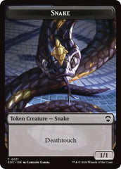 Snake // Zombie Double-Sided Token [Secrets of Strixhaven Commander Tokens] | Black Swamp Games