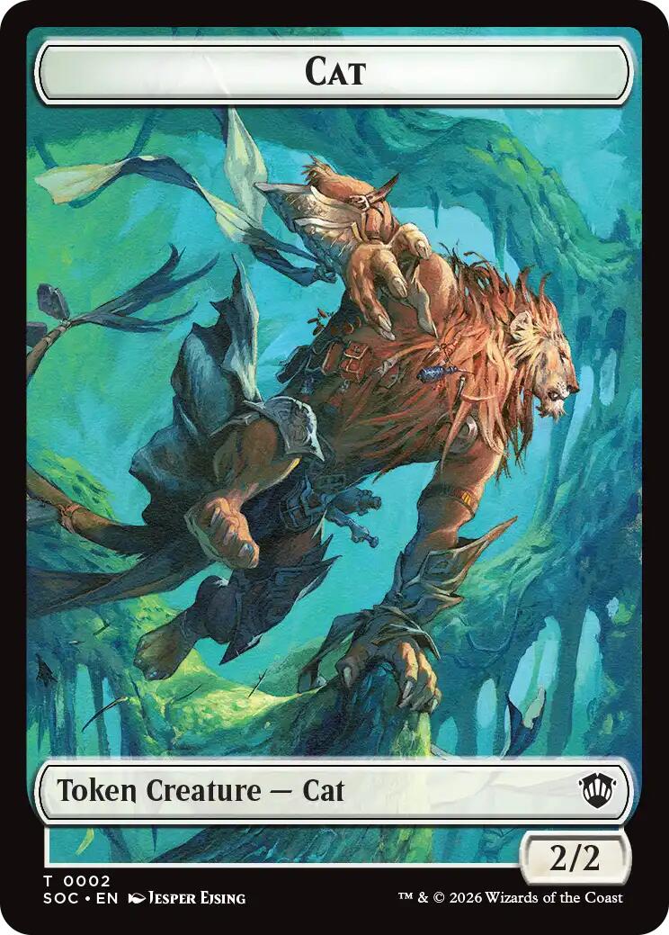 Cat // Inkling (0022) Double-Sided Token [Secrets of Strixhaven Commander Tokens] | Black Swamp Games