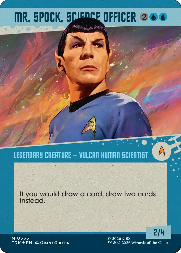 Mr. Spock, Science Officer (Borderless) (Surge Foil) [Star Trek] | Black Swamp Games
