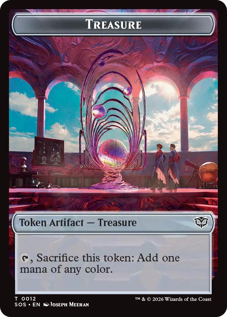 Phyrexian Germ // Treasure Double-Sided Token [Secrets of Strixhaven Commander Tokens] | Black Swamp Games