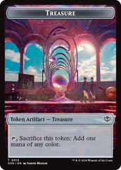 Phyrexian Germ // Treasure Double-Sided Token [Secrets of Strixhaven Commander Tokens] | Black Swamp Games