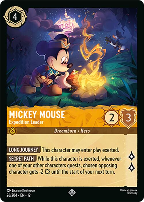 Mickey Mouse - Expedition Leader (26/204) [Wilds Unknown] | Black Swamp Games