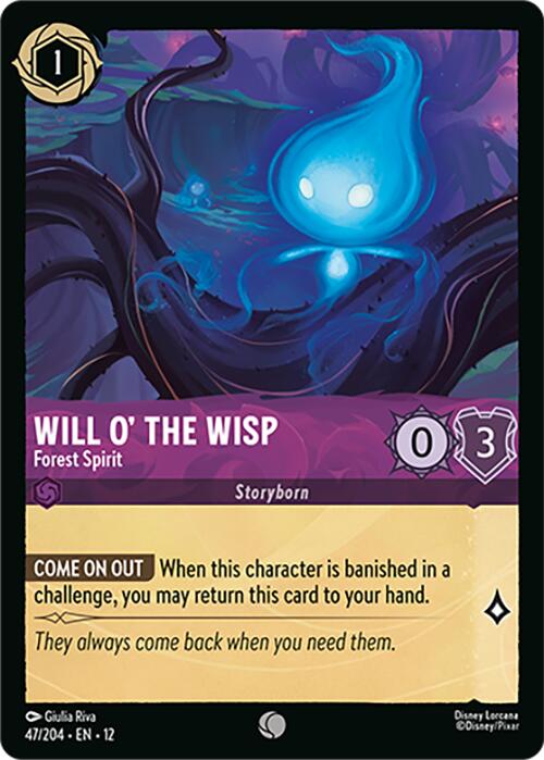 Will o' the Wisp - Forest Spirit (47/204) [Wilds Unknown] | Black Swamp Games