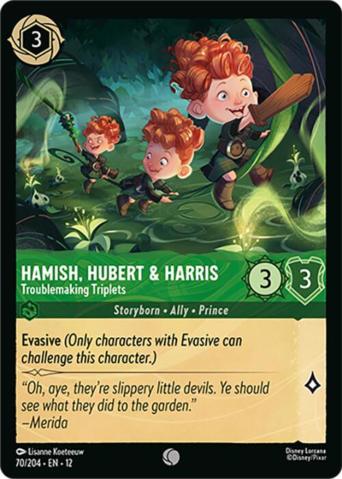 Hamish, Hubert & Harris - Troublemaking Triplets (70/204) [Wilds Unknown] | Black Swamp Games
