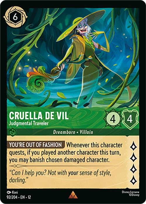 Cruella De Vil - Judgmental Traveler (92/204) [Wilds Unknown] | Black Swamp Games