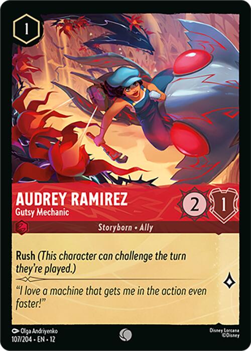 Audrey Ramirez - Gutsy Mechanic (107/204) [Wilds Unknown] | Black Swamp Games