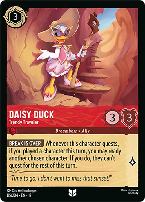 Daisy Duck - Trendy Traveler (115/204) [Wilds Unknown] | Black Swamp Games