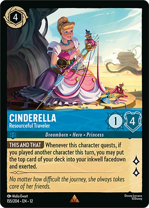 Cinderella - Resourceful Traveler (155/204) [Wilds Unknown] | Black Swamp Games