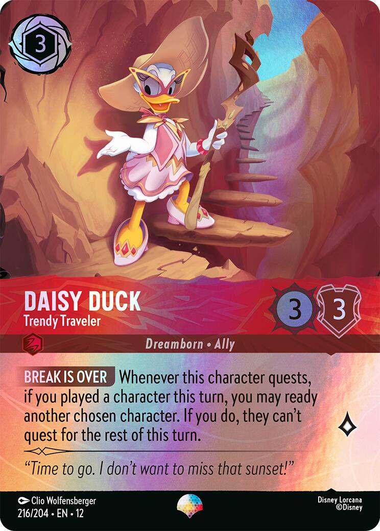 Daisy Duck - Trendy Traveler (Epic) (216/204) [Wilds Unknown] | Black Swamp Games
