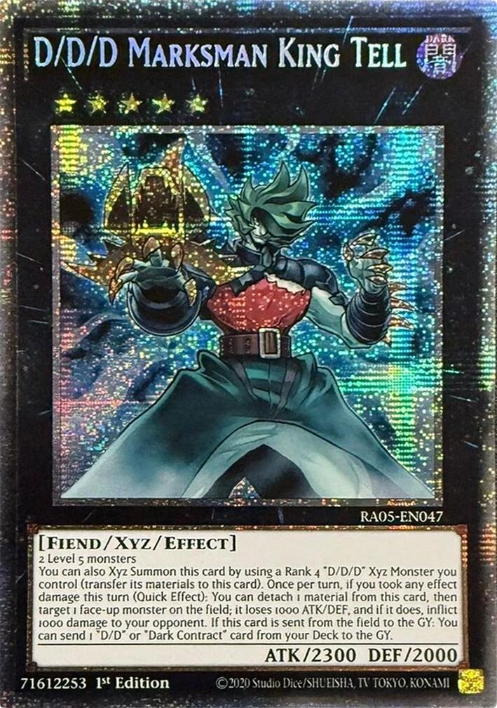 D/D/D Marksman King Tell (Starlight Rare) [RA05-EN047] Starlight Rare | Black Swamp Games
