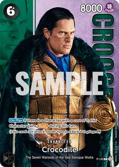 Crocodile (P-143) (Premium Card Collection -Live Action Edition Vol.2 Baroque Works-) [One Piece Promotion Cards] | Black Swamp Games